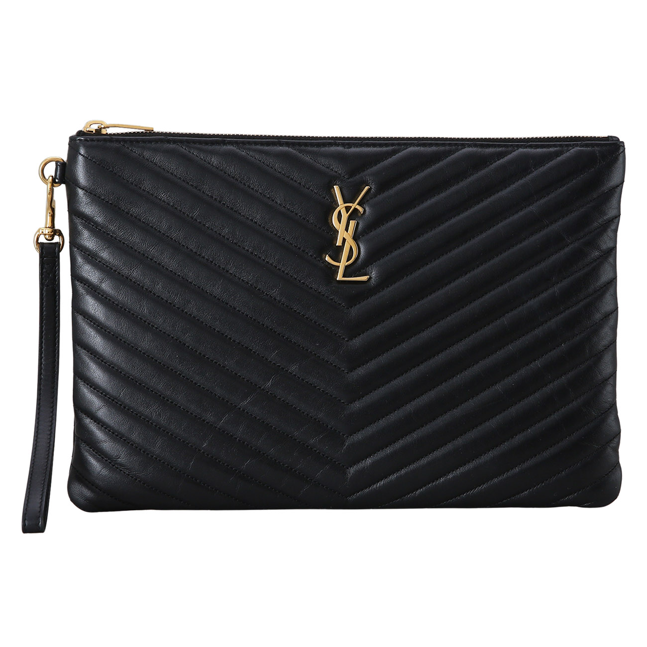 Yves Saint Laurent(USED)생로랑 559193 모노그램 쉐브론 클러치